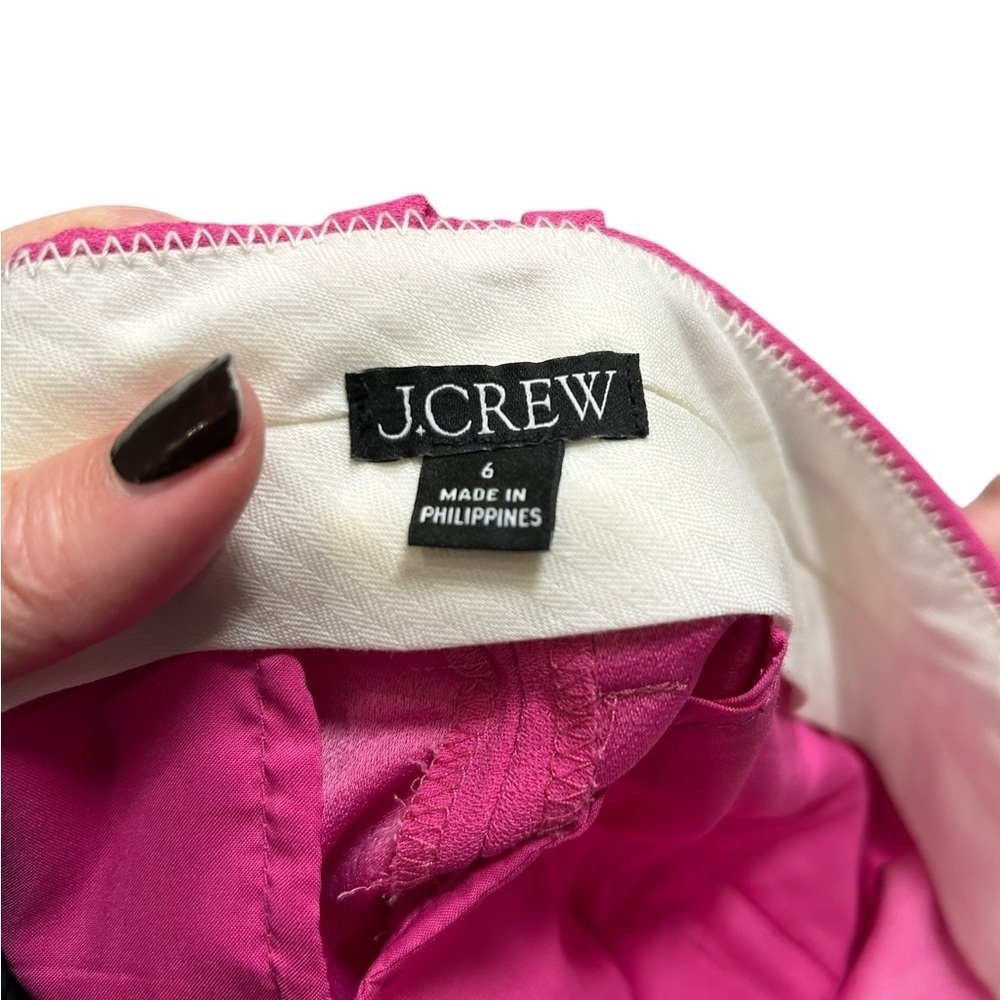 J. Crew essential city pant crepe size 6 azalea pink bn157 trousers career - Picture 4 of 9